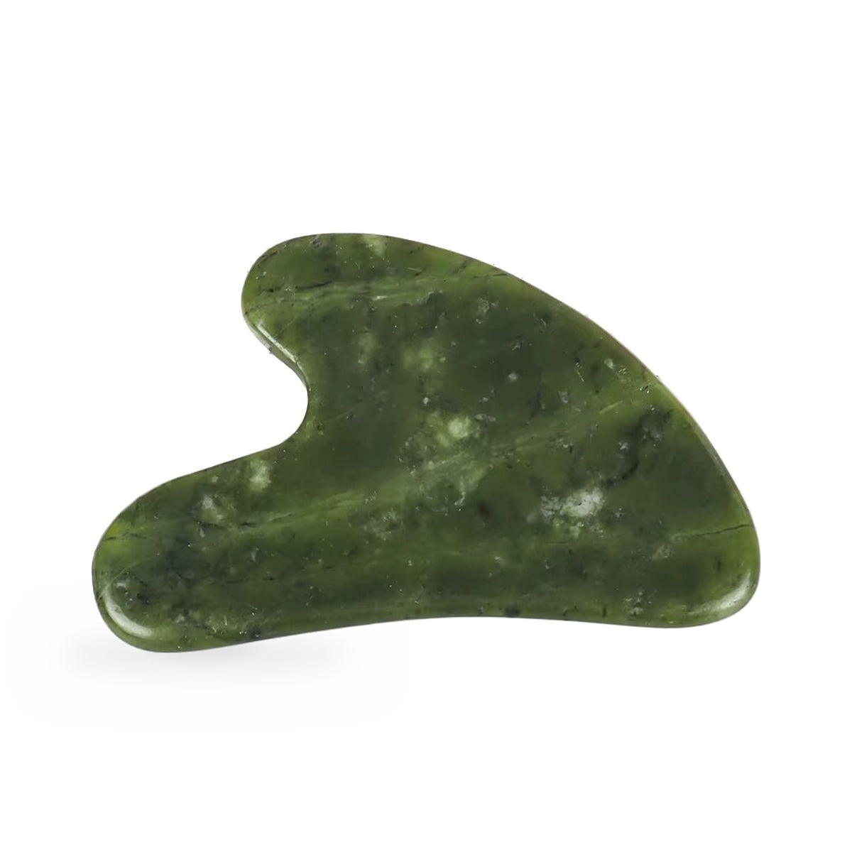 Gua sha-stein i grønn jade